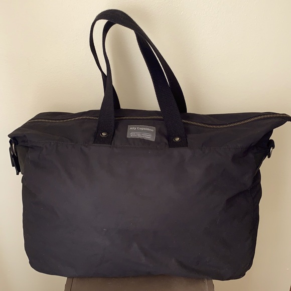 Waxed Cotton and Leather Ally Capellino Carry All Bag - Fr… - Picture 1 of 6